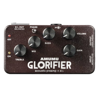 AMUMU GLORIFIER Acoustic Guitar Preamp DI Box for Folk Instruments, Low Noise, High Clarity