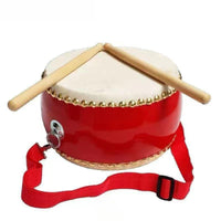Kids' Percussion Hand Drum with Cowhide Drumhead for Early Education