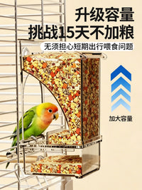Automatic No-Mess Bird Feeder and Water Dispenser for Parrots and Small Birds