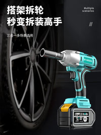 Cordless Brushless Electric Impact Wrench with High Torque for Scaffolding and Auto Repair
