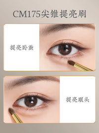 Langyan CM175/176 Pony Hair Eyeshadow Eyeliner Brush Set for Detail and Highlight
