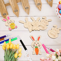 Easter Wooden Ornaments for DIY Party & Holiday Decor