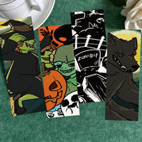 30-Pack Halloween Series Paper Bookmarks for Reading & Decoration
