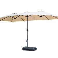Outdoor Patio Umbrella with Sandbag Base for Garden, Balcony, Cafe, and Commercial Use