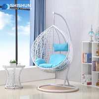 Outdoor Wicker Hanging Egg Chair for Balcony Patio Garden