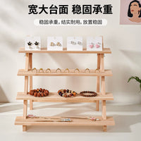 Multi-tier Wooden Display Stand for Jewelry and Small Items