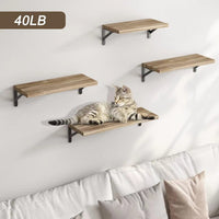 American Style Solid Wood Floating Shelf for Bathroom and Living Room Storage