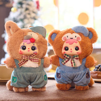 San Xiaomao Pet Cafe Plush Blind Box Toy Set with Changeable Clothes and Bag Charm