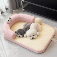 Pet Cooling Mat for Dogs and Cats, Summer Breathable Ice Pad, Washable and Wear-Resistant