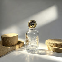 Vintage Embossed Glass Perfume Spray Bottle 100ml