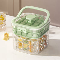 Luxury Thickened Transparent Ice Bucket with Handle for Home, Commercial, Outdoor Dining, and Beverage Chilling