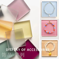 Frosted Acrylic Photography Props for Jewelry and Product Display