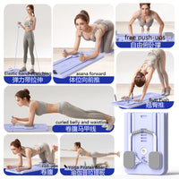 Multi-functional Pilates Reformer Board with AB Wheel for Core Training and Yoga