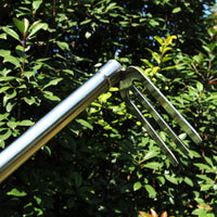 Stainless Steel Garden Hoe and Rake Set with 1.2m Handle for Outdoor Gardening