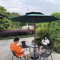 Outdoor Round Water-Filled Umbrella Base for Patio and Garden, 22L Capacity