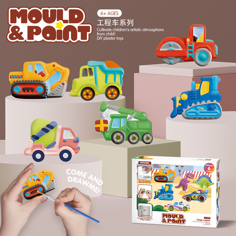 Kids' DIY Plaster Painting Kit - Creative Educational Toy for Arts & Crafts