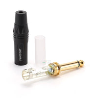 AIVISION Gold-Plated 6.35mm Mono Audio Jack for Guitar & Instrument Amplifiers
