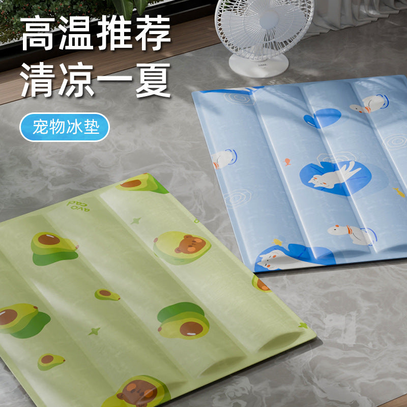 Pet Cooling Mat for Summer - Dual-Use Ice Pad for Cats, Dogs, and Humans