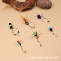 Silicone Tentacle Insect Teaser Wand Refill for Cats, Colorful Bug Pet Toy