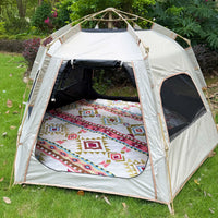 Hexagonal Thickened Aluminum Film Camping Mat Outdoor Moisture-proof Picnic Blanket