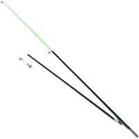 Fiberglass Fishing Rod Tip Replacement with Guides, Hard Solid Rod End Section