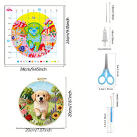 Dog Series Cross Stitch Kit with English Instructions