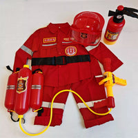 Kids' Firefighter Role Play Costume Set with Accessories