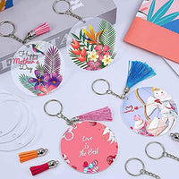 Clear Blank Acrylic Round Discs for DIY Crafts, Christmas Ornaments, Keychains, and Guka Accessories