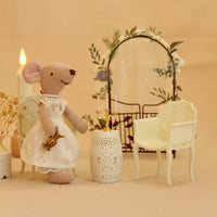 1:12 Dollhouse Miniature Table and Chair Set for Kids Pretend Play
