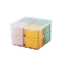 Waterproof Storage Box Set with Lids for Grains, Tea Sets, Stationery, Cosmetics, and LEGOs