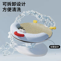 Summer Cooling Pet Bed with Removable Mat for Cats and Small Dogs