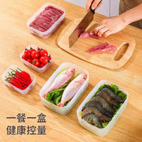 Stackable Food Storage Containers for Vegetables and Meat, Bento Box Style
