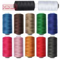 Polyester Sewing Thread Set, 500m Spools, 12-Color Assortment for Hand & Machine Sewing