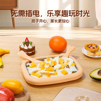 Homemade Ice Cream Roll Maker Pan for Kids, Non-Electric Stainless Steel Fried Yogurt Machine