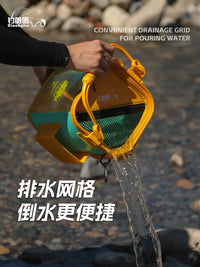 Portable Multifunctional Fishing Bucket with Rod Holders and Storage Bag for Outdoor Fishing