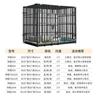 Heavy-Duty Foldable Pet Cage with Skylight for Small to Medium Dogs, Cats, and Rabbits