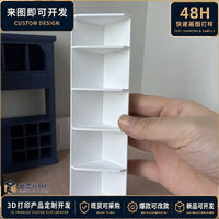 Miniature 3D Printed Corner Cabinet Dollhouse Furniture European Style