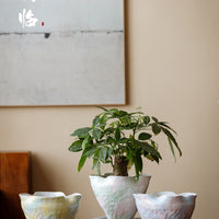 Jingdezhen Ceramic Orchid Planter Pot for Hydroponics and Breathable Plant Growth