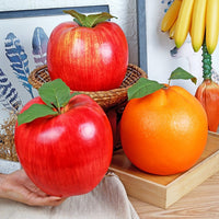 Realistic Artificial Fruit Model for Display, Teaching, and Play - Orange, Apple, Strawberry, Pumpkin