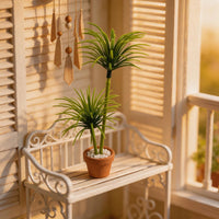 Dollhouse Miniature Dragon Blood Tree Potted Plant