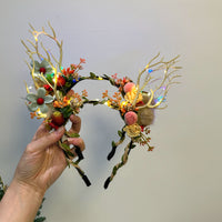 Christmas Reindeer Antler Headband for Adults and Kids, Festive Hair Accessory for Parties and Photoshoots