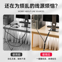 Reusable Hook and Loop Cable Ties for Cord Management, Desk Organization, and Wire Bundling