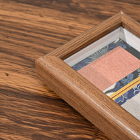 Miniature Song Brocade Hard Card Calligraphy Photo Frame Display