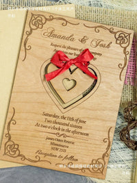 Wedding Arch Wooden Forest Style Invitation Cards for Weddings, Birthdays, and Class Reunions