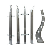 304 Stainless Steel Glass Staircase Baluster Post for Commercial and Residential Railings