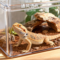 Portable Reptile Terrarium with Ventilation for Lizards, Geckos, Frogs, and Turtles