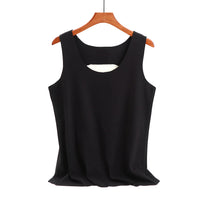 Women's Thermal Patch Vest Slim Fit Round Neck Base Layer Thickened Warm Underwear