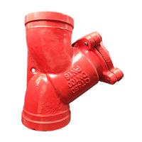 Grooved Y-Strainer for Fire Protection and Water Supply Pipelines