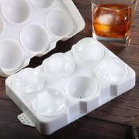 Whiskey Cocktail Ice Ball Molds - Large and Small Spherical Ice Trays for Bar and Home Use