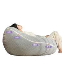 Bean Bag Chair with Footrest, Washable Cover, for Living Room Balcony